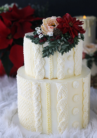 вязаная свадьба, “вязаный” свадебный торт 