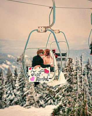 100 примеров зимних свадебных фото 