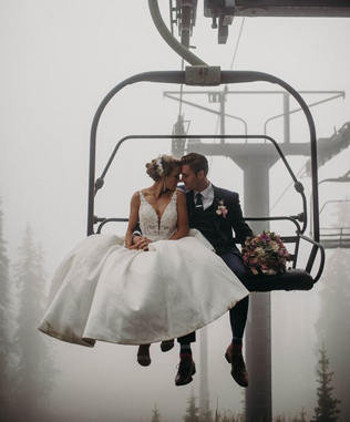 100 примеров зимних свадебных фото 