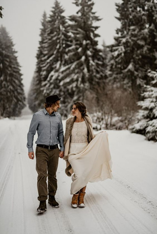 100 примеров зимних свадебных фото 