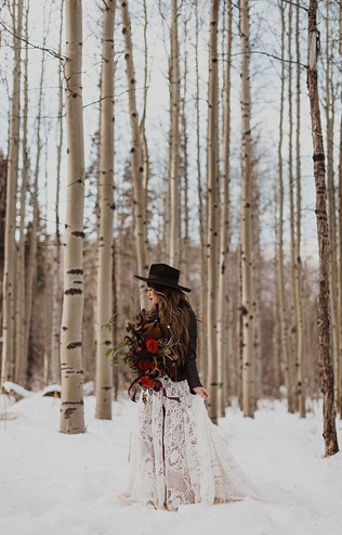 100 примеров зимних свадебных фото 