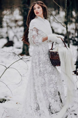 100 примеров зимних свадебных фото 