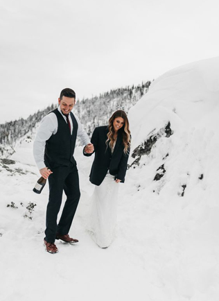 100 примеров зимних свадебных фото 