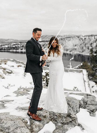 100 примеров зимних свадебных фото 