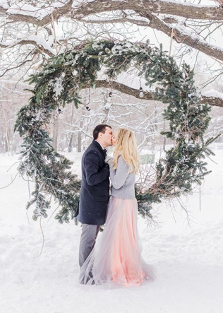 100 примеров зимних свадебных фото 