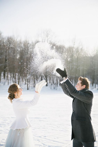 100 примеров зимних свадебных фото 