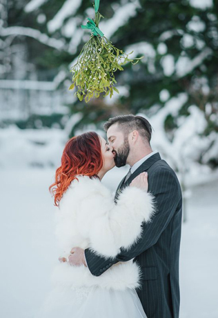 100 примеров зимних свадебных фото 