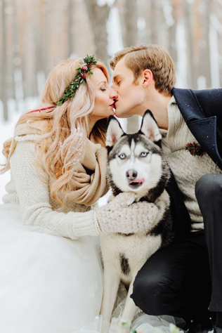 100 примеров зимних свадебных фото 