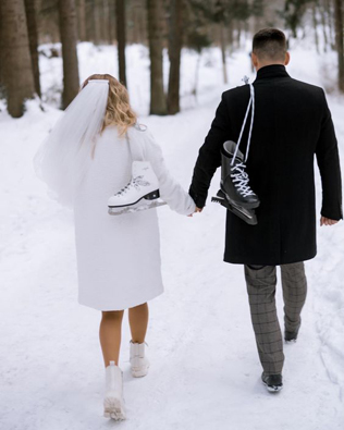 100 примеров зимних свадебных фото 