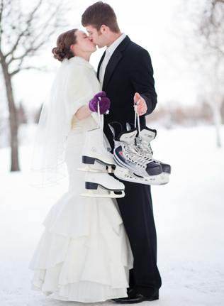 100 примеров зимних свадебных фото 