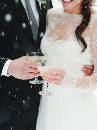 100 примеров зимних свадебных фото 