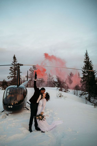 100 примеров зимних свадебных фото 