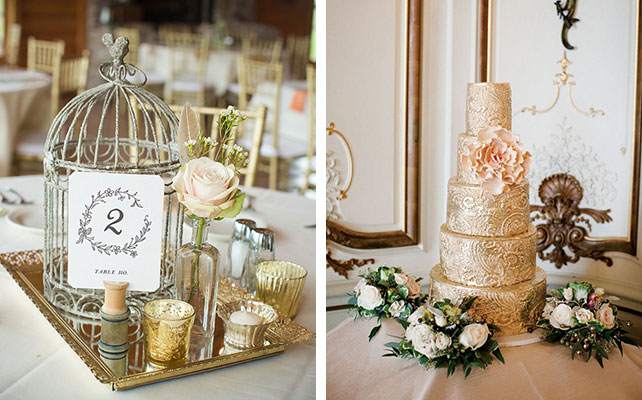 12 идей для незабываемой свадьбы, Свадьба в золотом цвете