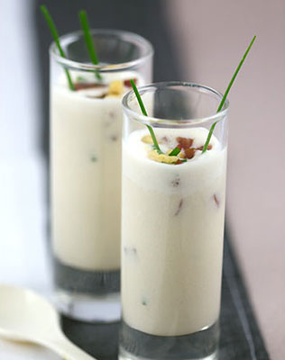 крем-суп в стакане