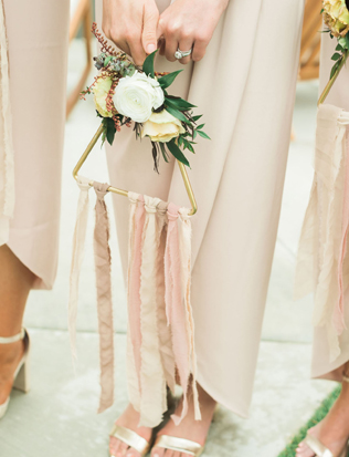 чем заменить букет подружки невесты, букеты геометрической формы 