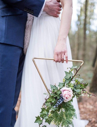 чем заменить букет подружки невесты, букеты геометрической формы 