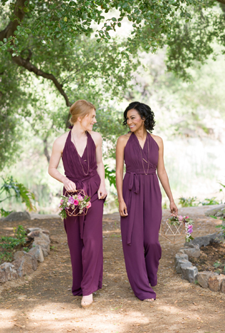 чем заменить букет подружки невесты, цветы в геометрических фигурах 