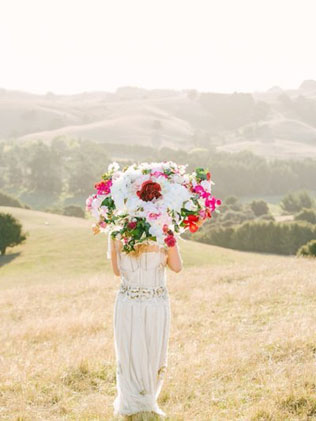  чем заменить букет подружки невесты, цветочный зонтик