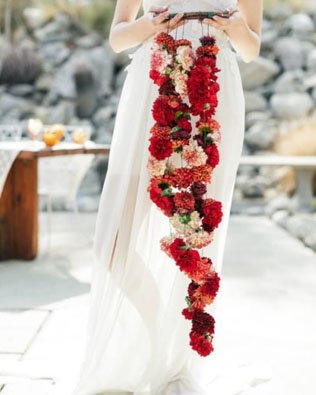 чем заменить букет подружки невесты, букет-гирлянда 