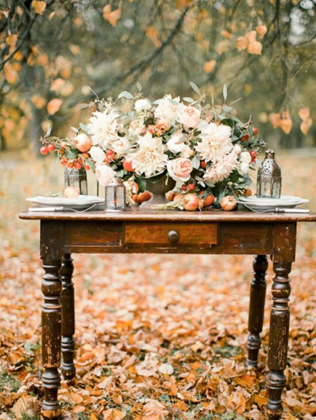 осенняя свадьба, осенняя цветочная композиция на свадьбу