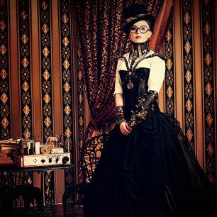 Образ невесты в стиле стимпанк