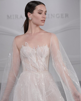 свадебные платья 2022, блестящее свадебное платье 