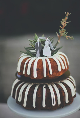 чем заменить торт на свадьбе, свадебный кекс 