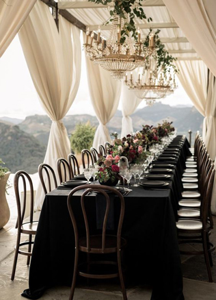 Черная скатерть или стол