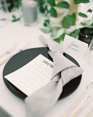 Черные тарелки