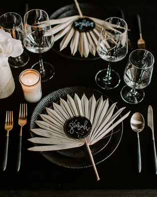 Черные тарелки