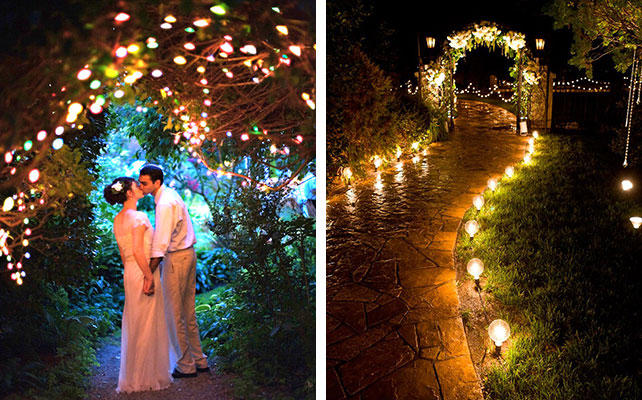 идеи для выездной регистрации, освещение