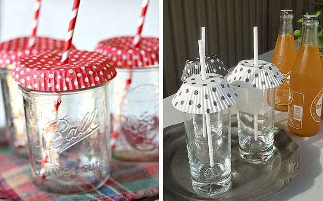 идеи для выездной регистрации, защита напитков от насекомых