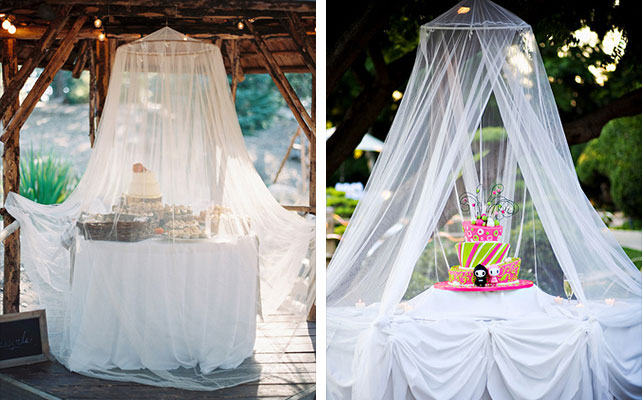 идеи для выездной регистрации, защита сладостей от насекомых