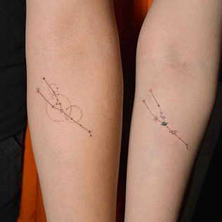 Вместо кольца: 20 уникальных идей свадебных татуировок для пар 