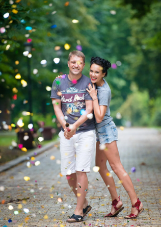  фотосессия love story в парке 