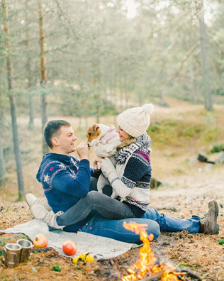 фотосессия love story с собакой 