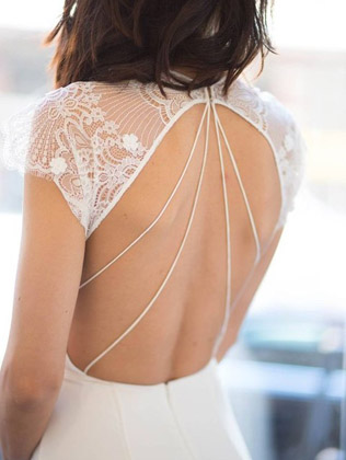 20 свадебных платьев с эффектными спинками 