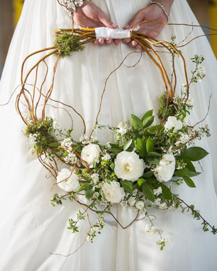 букет-кольцо для невесты 