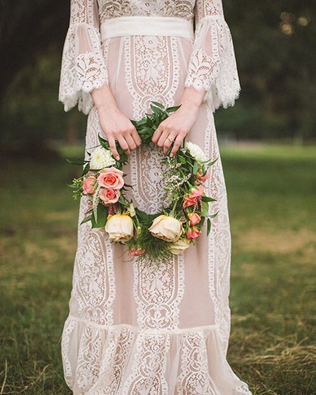 букет-кольцо для невесты 