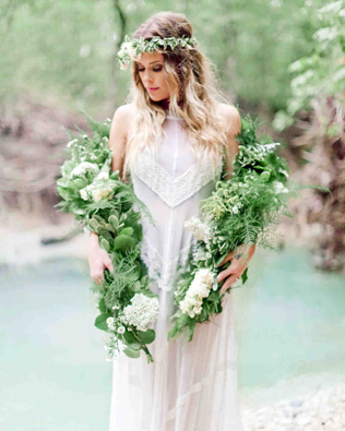 букет-гирлянда для невесты 