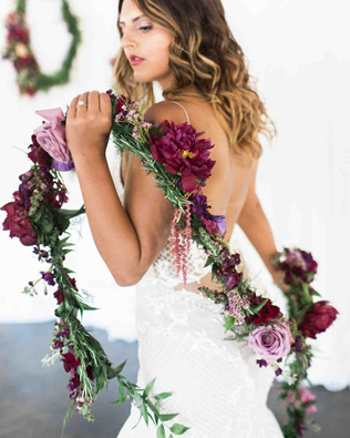 букет-гирлянда для невесты 