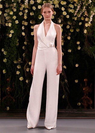 комбинезон для невесты от Jenny Packham