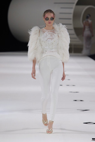 брючный костюм для невесты от Yolan Cris 