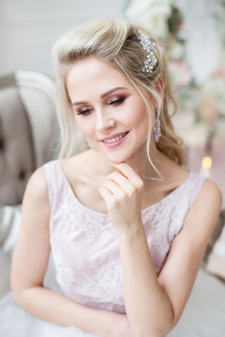 тренды в макияже 2019, естественный свадебный макияж 