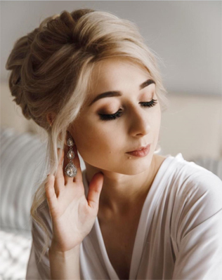 тренды в макияже 2019, естественный свадебный макияж 