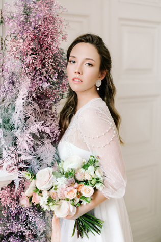 тренды в макияже 2019, естественный свадебный макияж