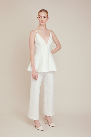 свадебный брючный костюм Lela Rose 2020 