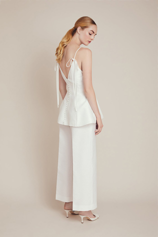 свадебный брючный костюм Lela Rose 2020 