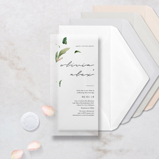 свадьба в стиле минимализм, приглашения в стиле минимализм 