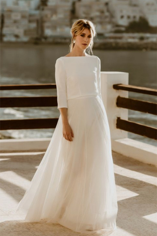 свадьба в стиле минимализм, свадебное платье/свадебный комбинезон в стиле минимализм 